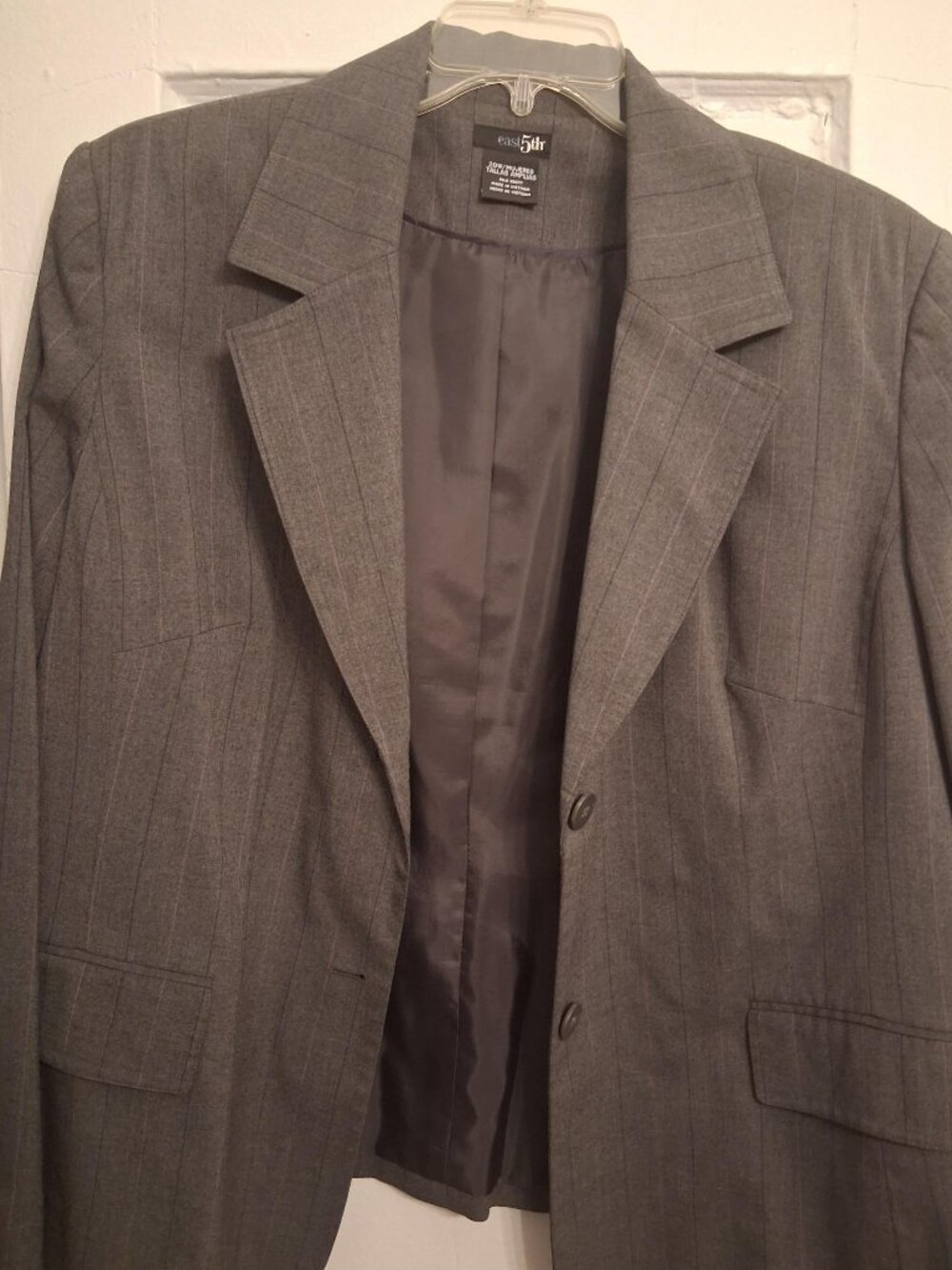 Woman's size 20W fully lined pinstripe suit
